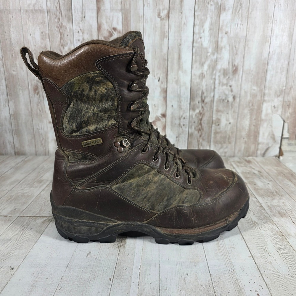 Cabelas Mens HN-2616 Gore-Tex Thinsulate Camo Leather Hunting Boots Brown 9M